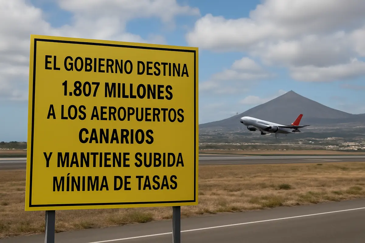 El Gobierno destina 1.807 millones a los aeropuertos canarios y mantiene subida mínima de tasas Imagen ilustrativa: El Gobierno destina 1.807 millones a los aeropuertos canarios y mantiene subida mínima de tasas