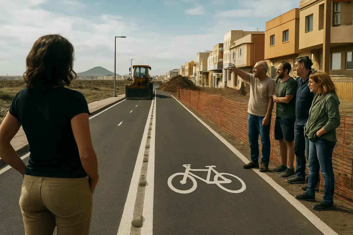 Tensión en El Médano por la ejecución del carril bici Imagen ilustrativa: Tensión en El Médano por la ejecución del carril bici