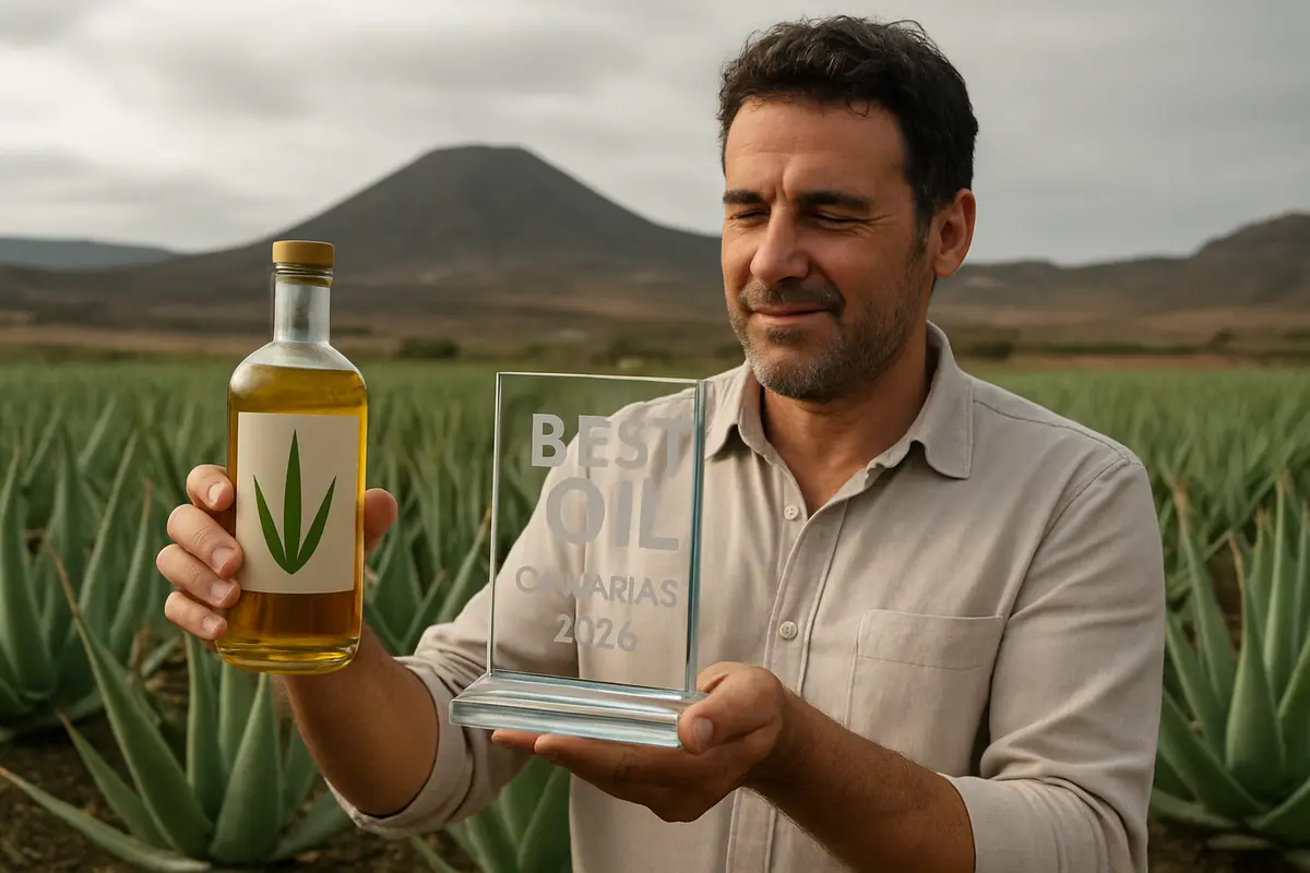 Una empresa de aloe vera de Fuerteventura firma el mejor aceite de Canarias 2026 Imagen ilustrativa: Una empresa de aloe vera de Fuerteventura firma el mejor aceite de Canarias 2026